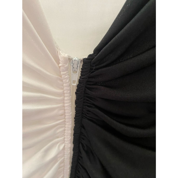 Women's vintage David Rose Black and White Dress Size 12 - Picture 8 of 11
